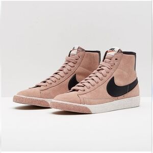 Womens Nike Blazer Mid Vintage Suede Particle Pink Black Gum 917862 601 Size 9